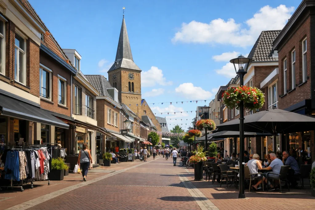 Winkels en cafés in het centrum van Rijssen overdag geopend
