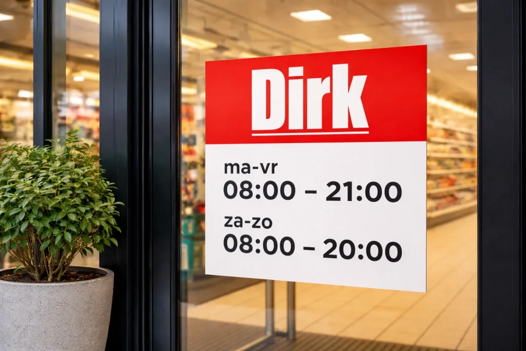 Ingang van Dirk van den Broek supermarkt
